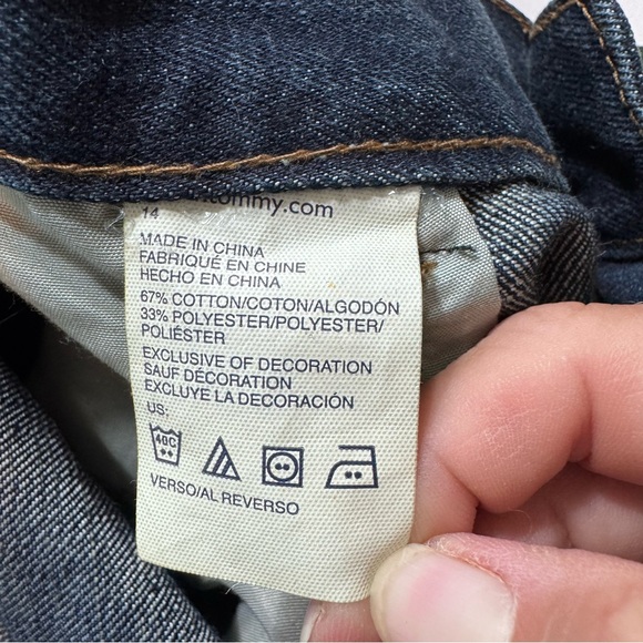 Tommy Hilfiger Denim Rebel Jeans Boys, Size 14 Slim Straight Dark Wash Heritage - Picture 11 of 12
